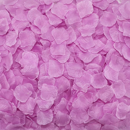 CODE FLORIST 1100 PCS Silk Rose Petals for Valentine's Day,Fake Rose Petals for Romantic Night,Wedding,Proposal Anniversary Flower Decorations(Separated,Scented,Baby Purple)