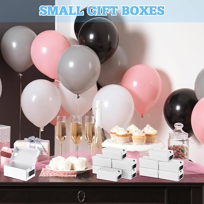 12 Sets Mini Shoe Gifts Boxes for Party Favors 4.7 x 2.5 x 2 Inch Sports Mini Sneaker Box with Editable Label for Candies Cookies Snacks(White,4.7 x 2.5 x 2 Inches)