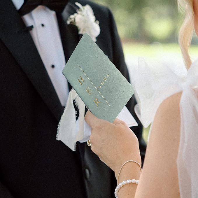 Wedding Vow Books His and Hers, Wedding Registry Gifts Ideas for Bride & Groom,Wedding Essentials