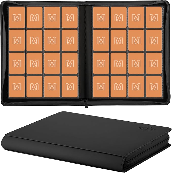 Premium Card Binder 16 Pocket,Trading Card Binder Holds up to 1000+Cards Sturdy Card Collection Album, Card Holder Folders for MTG, TCG, Game Cards & Sports Cards