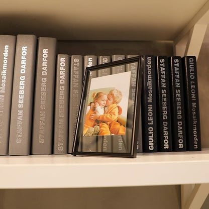 Black Floating Frame (4"x6",Vertical) with Romantic Heart, For Picture Sizes 3x5, 2x3,1x2, Tabletop Shelf Photo Frame, Classy Gift For Festival, Home or Wedding…