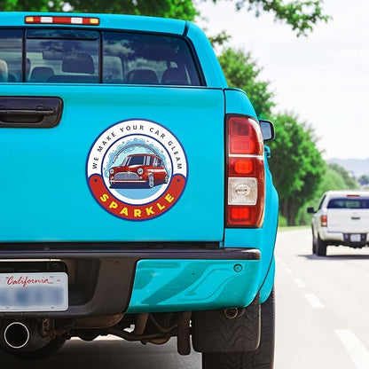 Custom Die Cut Car Magnet, Personalized Sign with Logo for Car Van Truck, Advertise Your Business Vehicle Magnetic, Full Color Professional Print, Crafted in The USA
