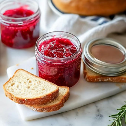 ComSaf Mini Mason Jars 4oz - 16 Pack, Regular Mouth Mason Jar with Lids and Seal Bands, Small Glass Canning Jar for Spice, Jam, Honey, Jelly, Dessert, Shower Wedding Favors, DIY Candles Decor