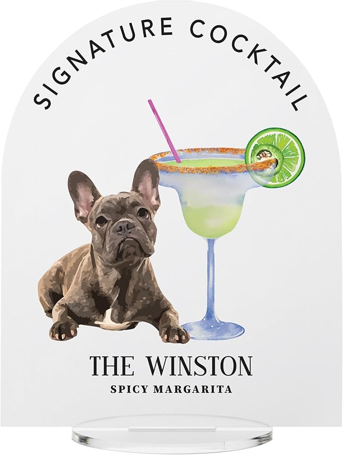 Pet Signature Drink Wedding Signs