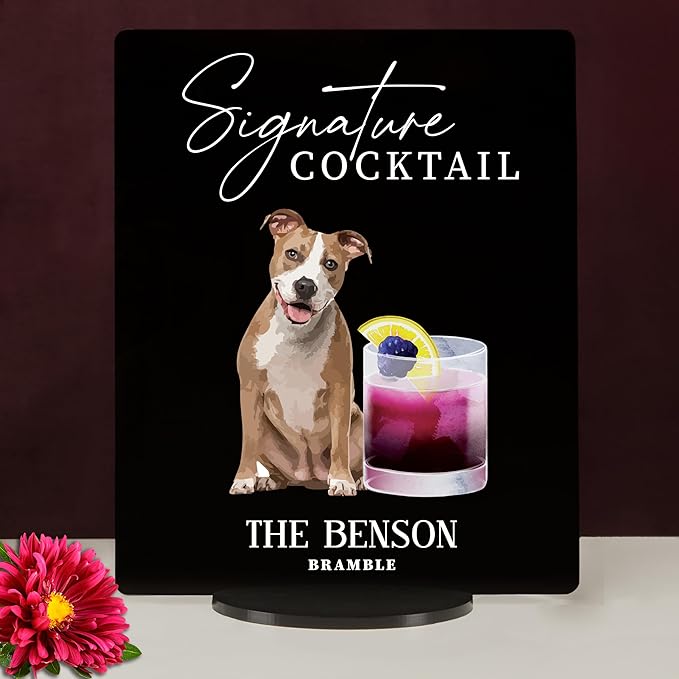 Pet Signature Drink Wedding Signs