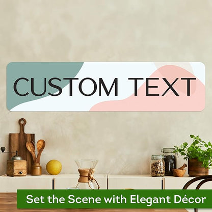 Custom Sign, Custom Street Sign, 11 Font Colors, 13 Font Styles, 4 Hole Options, 22 Sizes, 8x32 Inches, Rust Free DiBound, Fade Resistant, Made in USA by My Sign Center (Minimalist)