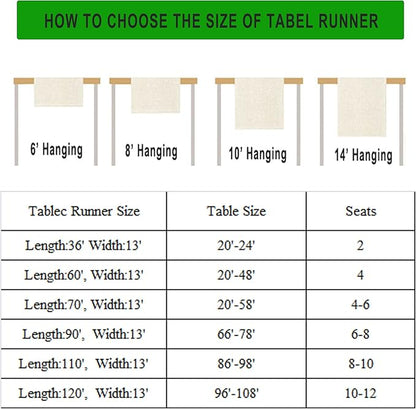 Vintage Bird Flower Table Runner Seasonal Spring Summer Garden Plants Farmhouse Country Kitchen Dinner Runner Dining Table Decoration for Home Party Holiday 13"x36"