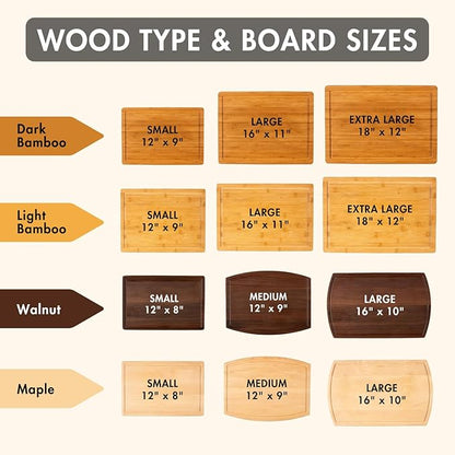 Personalized Wedding Gifts for Couples - Custom Cutting Board, Engraved Wood Charcuterie Board, Bridal Shower, Customized Kitchen Board, Unique Gift Idea for Newlyweds