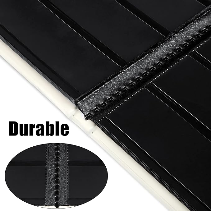 MUDOR Stamp Collecting Album, 7 Rows Pockets Stamp Book for Collectors, 10 Sheets Stamp Stockbook