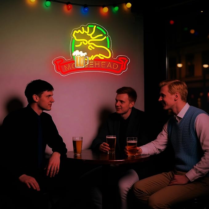 Beer Neon Sign for Wall Decor Beer Neon Lights Bar Led Sign for Man Cave Home Bar Shop Pub Bistro Game Room Party Hotel Decor,Birthday Gifts for Father or boy friend Size15.7 * 10.6in(JTD281)
