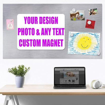 KETABAO – 16" Customized Oval Photo Magnets - Personalized Refrigerator and Car Magnets for Home and Office Decor