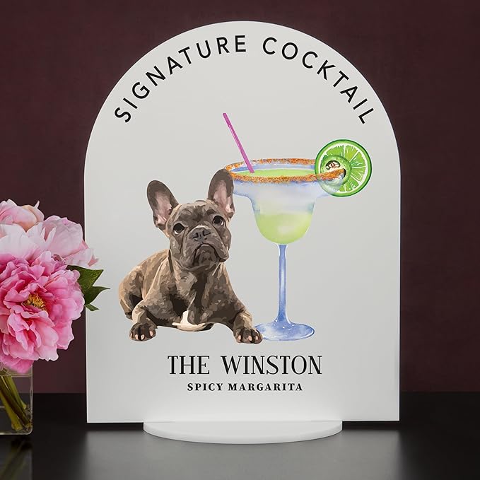 Pet Signature Drink Wedding Signs