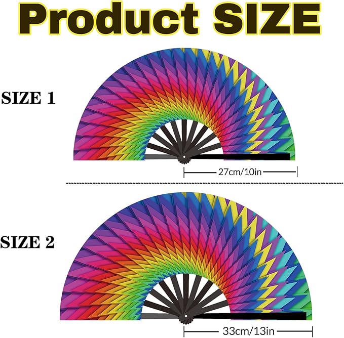 Custom Fans with Your Photo/Text - 13 Inch Personalized Folding Hand Fan for Line Dancing, Weddings, Parties | Decorative Gift for Women, Church Events & Dance Performances (10, 13 Inch)