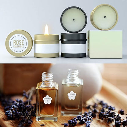 Custom Stickers Personalized Labels Logo Thank You Business Bottle Address, Heart, 4.5"x4.5", 100 Labels