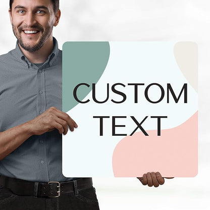 Custom Sign, Custom Street Sign, 11 Font Colors, 13 Font Styles, 4 Hole Options, 22 Sizes, 18x18 Inches, Rust Free DiBound, Fade Resistant, Made in USA by My Sign Center (Minimalist)