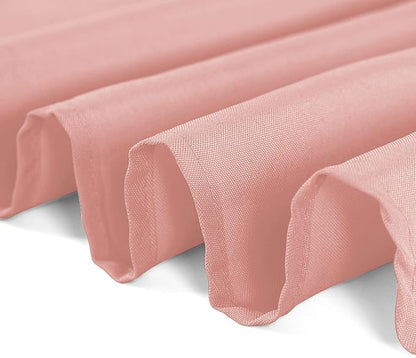 Rectangle Tablecloth 90x156 inch Washable Polyester Fabric Table Cloth for Wedding Party Dining Banquet Decoration（90x156, Dusty Pink）