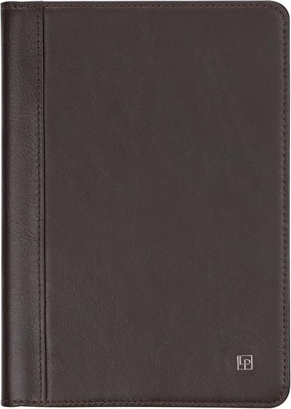 Luxury Leather Refillable Journal/Writing Notebook for Men & Women, Reusable Full-grain Leather Cover, 120gsm Thick Paper, Blank, Dotted, Lined Refills
