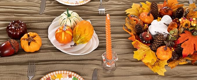 Nude Cheesecloth Table Runner Fall Table Runner Boho Gauze 120 Inches Coffee Cheese Cloth Fall Table Decorations for Thanksgiving Wedding Bridal Baby Shower Tea Party Decor