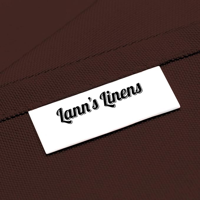 Lann's Linens - 10 Premium 60" x 126" Tablecloths for Wedding/Banquet/Restaurant - Rectangular Polyester Fabric Table Cloth - Chocolate Brown