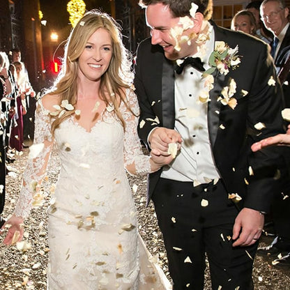 CODE FLORIST 1500 PCS White Silk Rose Petals for Valentine's Day,Romantic Night,Wedding,Proposal Anniversary Flower Decorations(Separated,Scented)