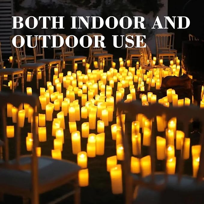 36-Pack LED Flameless Candles with Remote Control - Perfect for Home, Parties, and Special Occasions - Create a Magical Ambiance Effortlessly(Three Sizes)