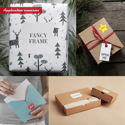 Custom Stickers Personalized Labels - Customized Stickers with Any Design Image Logo Text,Custom Stickers for Business Logo,Custom Thank You Label Stickers,100 Labels (Flower,6"x6")