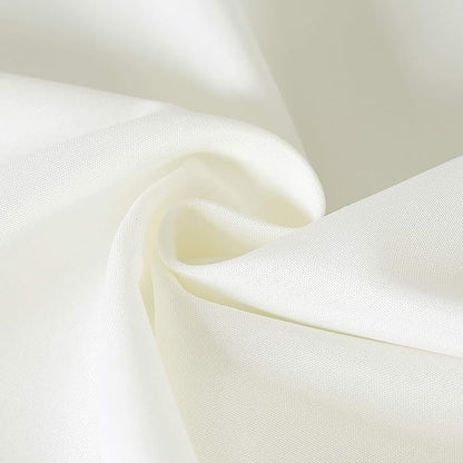 Cupuamon Square Tablecloth 52x52 inch Washable Polyester Fabric Table Cloth for Wedding Party Dining Banquet Decoration（52x52,Ivory）