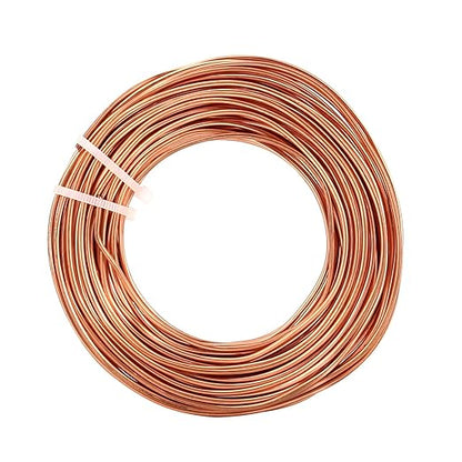 99.9% Soft Copper Wire, 8 Gauge/ 3.25 mm Diameter, 19.5 Feet / 6m, 1 Pound Spool Pure Copper Wire, Jewelry Making Wire Craft Wire