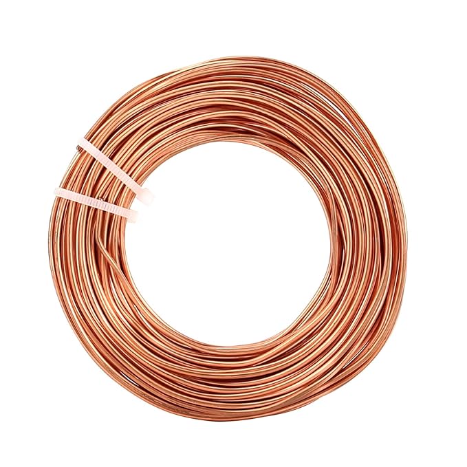 99.9% Soft Copper Wire, 10 Gauge/ 2.6 mm Diameter, 31 Feet / 9.5m, 1 Pound Spool Pure Copper Wire, Jewelry Making Wire Craft Wire