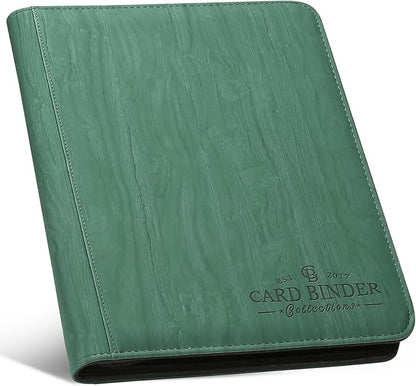 9 Pocket Card Binder, Premium Zip Trading Card Binder, 540 Double Sided Pocket PU Collection Binder, Collector Album, Card Folder for MTG, TCG, Sports Cards