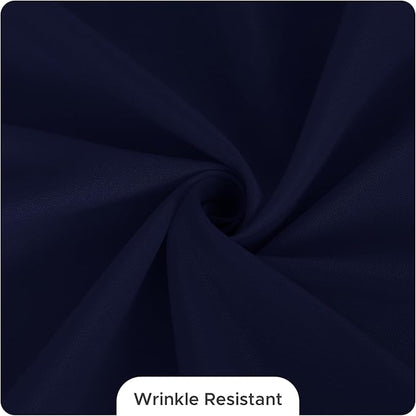 Fitable 8 Pack Table Cloth Rectangle Table: Stain and Wrinkle Resistant Tablecloth Rectangular, Washable Polyester Tablecloths for Wedding Party Dining Banquet Event Catering(Navy, 70x120 Inch)