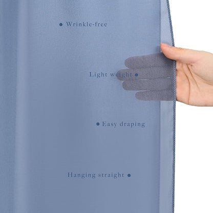 20Ft Length x 28" Width 4 Panels Wedding Arch Draping Fabric Dusty Blue Arch Drapes Chiffon Fabric Sheer Curtains Backdrop for Party Bridal Decorations Wedding Ceremony Ceiling Stage Reception Decor