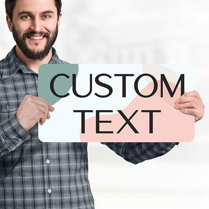 Custom Sign, Custom Street Sign, 11 Font Colors, 13 Font Styles, 4 Hole Options, 22 Sizes, 9x18 Inches, Rust Free DiBound, Fade Resistant, Made in USA by My Sign Center (Minimalist)