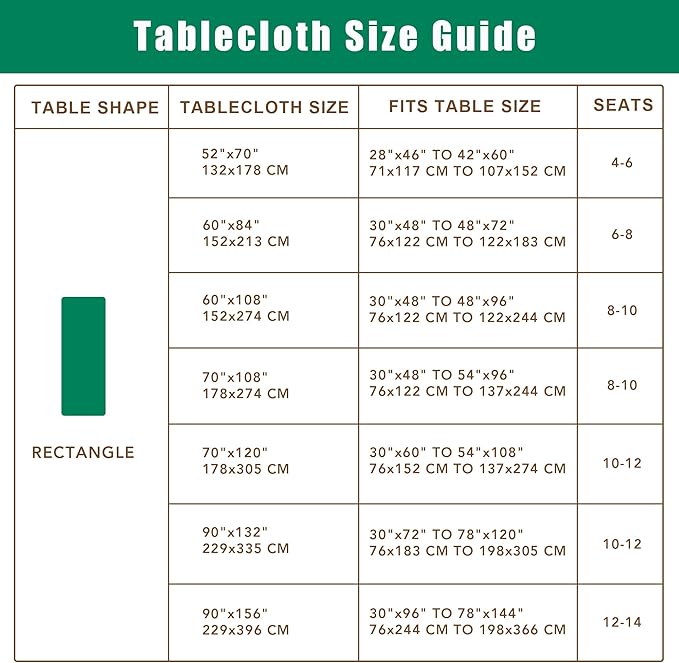 Biscaynebay Textured Fabric Tablecloths 60x108 Inches Rectangular, Natural Water Resistant Tablecloths for Dining, Kitchen, Wedding, Parties etc. Machine Washable
