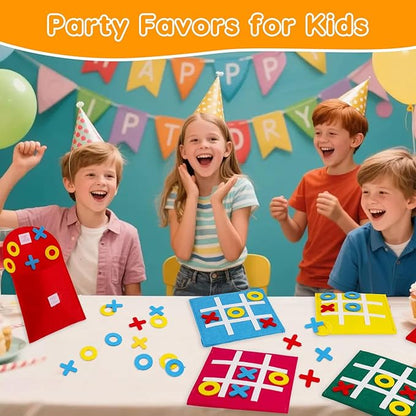 24PCS Tic Tac Toe Strategic Board Game for Kids, Birthday Party Favors Bulk for Kids 4-8 8-12 Halloween Goodie Treat Bags Stuffers Return Gifts Classroom Treasure Chest Box Toys Carnival Prizes