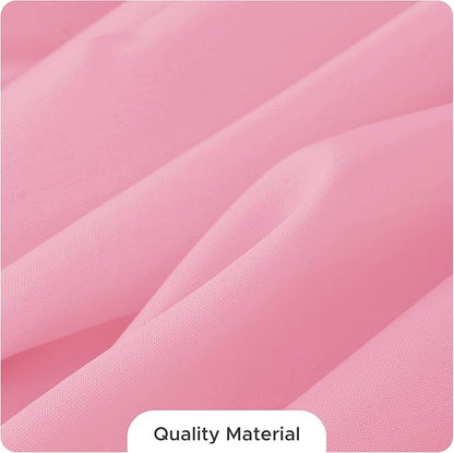 Fitable 8 Pack Table Cloth Rectangle Table: Stain and Wrinkle Resistant Tablecloth Rectangular, Washable Polyester Tablecloths for Wedding Party Dining Banquet Event Catering(Pink, 70x120 Inch)