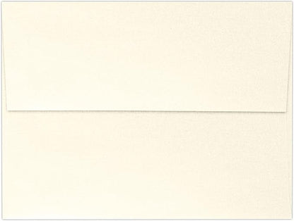 LUXPaper A7 Invitation Envelopes | Peel & Press | 5 1/4" x 7 1/4" | Champagne Metallic | 80lb. Text | 50 Qty