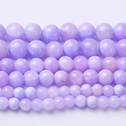 Purple Persian Jade Stone Beads Gemstone Round Crystal Energy Jade Beads Stone Beads for Jewelry Making DIY Bracelet Necklace Jewelry Making 1 Strand 15.5inch 4MM
