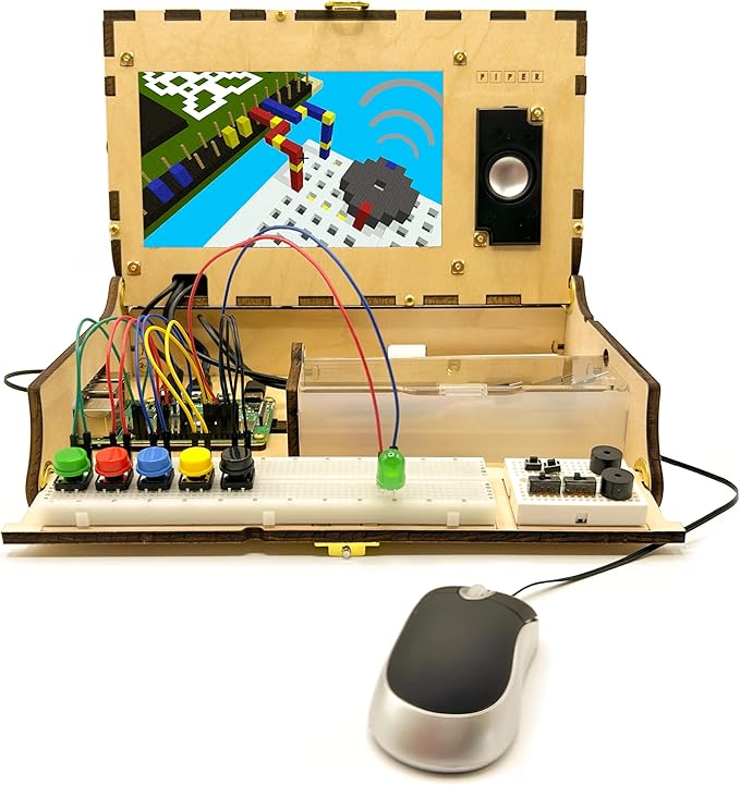 Piper Computer Kit: Award-Winning Build-A-Computer Age 8+ STEAM Learning, with Raspberry Pi, Drag-n-Drop Coding, StoryMode, Games, Python, and Amazing Projects!