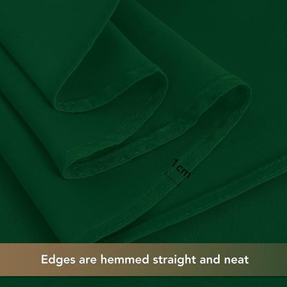 sancua Square Tablecloths 70x70 Inch Hunter Green, 2 Pack - Fabric Table Cloth for Square or Round Tables, Washable Polyester Table Cover for Christmas Dinner, Holiday Party, Display Tables