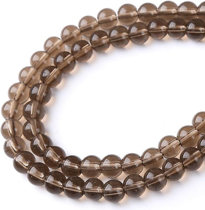 Tawny Glass Stone Beads Gemstone Round Crystal Energy Jade Beads Stone Beads for Jewelry Making DIY Bracelet Necklace Jewelry Making 1 Strand 15.5inch 38PCS 10MM