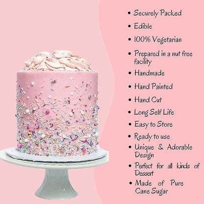 Sprinkles - Confect Sprinkles for Cakes & Cupcakes Decoration Assorted pack of 5 Starry Night Sprinkles Mix Black, White & Bronze Dragees Sparkling Sugar White & Bronze | Vegan, Gluten-Free, Nut-Free, Soy-Free, Dairy-Free, Palm Oil-Free- 5 Oz