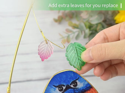 Lolitarcrafts Grumpy Owl Stained Glass Suncatcher Bluebird Stained Window Painting Bird Hanging