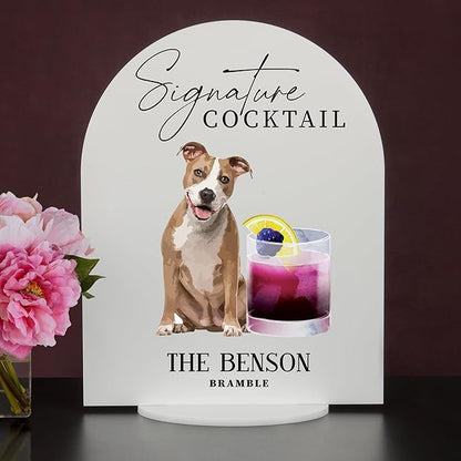 Pet Signature Drink Wedding Signs