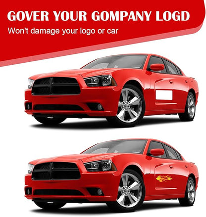 Blank Car Magnets, 24" x 12", 4 Pack Car Door Magnets Signs for Vehicle, Rounded Corners Blank White Flexible Magnet Sheet Stickers for Car to Advertise Business and Personalized Decal