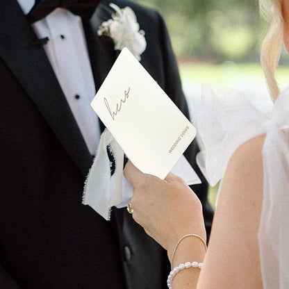 Wedding Vow Books His and Hers, Wedding Registry Gifts Ideas for Bride & Groom,Wedding Essentials