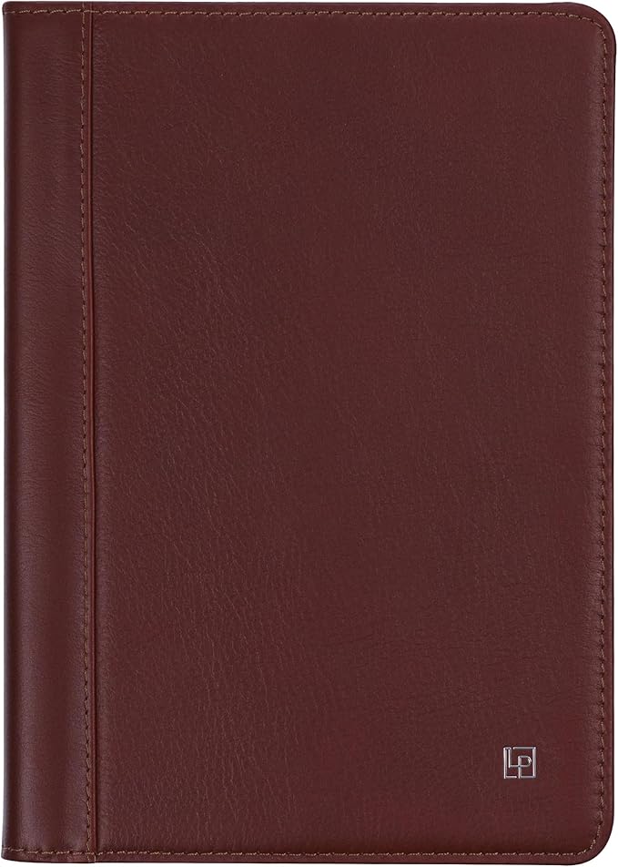 Luxury Leather Refillable Journal/Writing Notebook for Men & Women, Reusable Full-grain Leather Cover, 120gsm Thick Paper, Blank, Dotted, Lined Refills