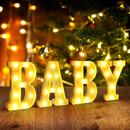 Marquee Letters for Baby Shower Decorations,Oh Baby Sign for Backdrop,Light Up Letters Signs,BabyShower Table Decor BabyShower Sign & Party Decorations