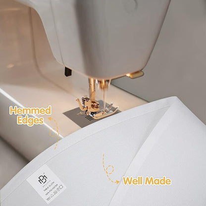 BRILLMAX 4 Pack White Round Tablecloths 120 Inch - Circle Bulk Linen Polyester Fabric Washable Table Cloth Cover for Wedding Reception Banquet Birthday Party Buffet Restaurant