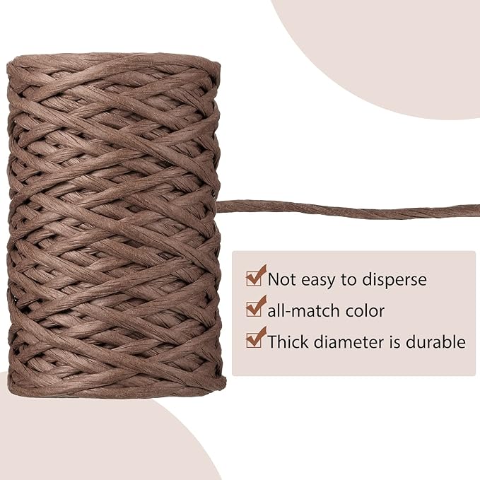 65 Feet Floral Wire Rustic Vine Bind Wire for Craft Wrapping Flower Bouquets(1 Roll,Dark Brown)